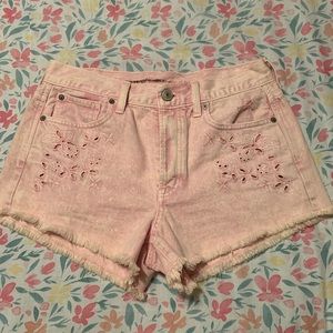 NWOT American Eagle highrise festival shortie pink